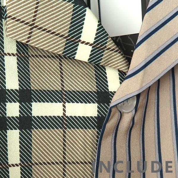 半袖シャツ 開襟シャツ アシンメトリー アシメ チェック ストライプ ロゴ 文字 ペンキ 刷毛 オープンカラー マルチストライプ |  | 03