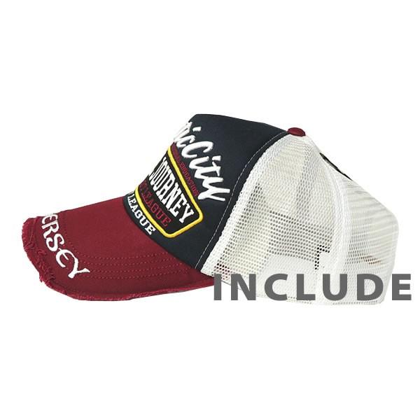 ワッペン 刺繍 atlantic city ウエストコースト 厚盛 涼しい メッシュキャップ キャップ ツバダメージ加工 帽子夏 |  | 04