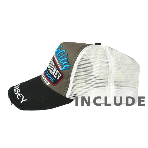 ワッペン 刺繍 atlantic city ウエストコースト 厚盛 涼しい メッシュキャップ キャップ ツバダメージ加工 帽子夏 |  | 08