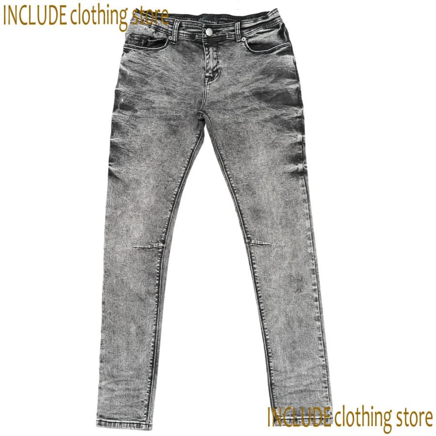 ケミカルデニム ヴィンテージ ５ポケット ストレッチ スキニー デニムパンツ タイト スキニージーンズ メンズ |  | 01