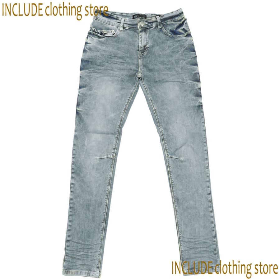 ケミカルデニム ヴィンテージ ５ポケット ストレッチ スキニー デニムパンツ タイト スキニージーンズ メンズ |  | 02