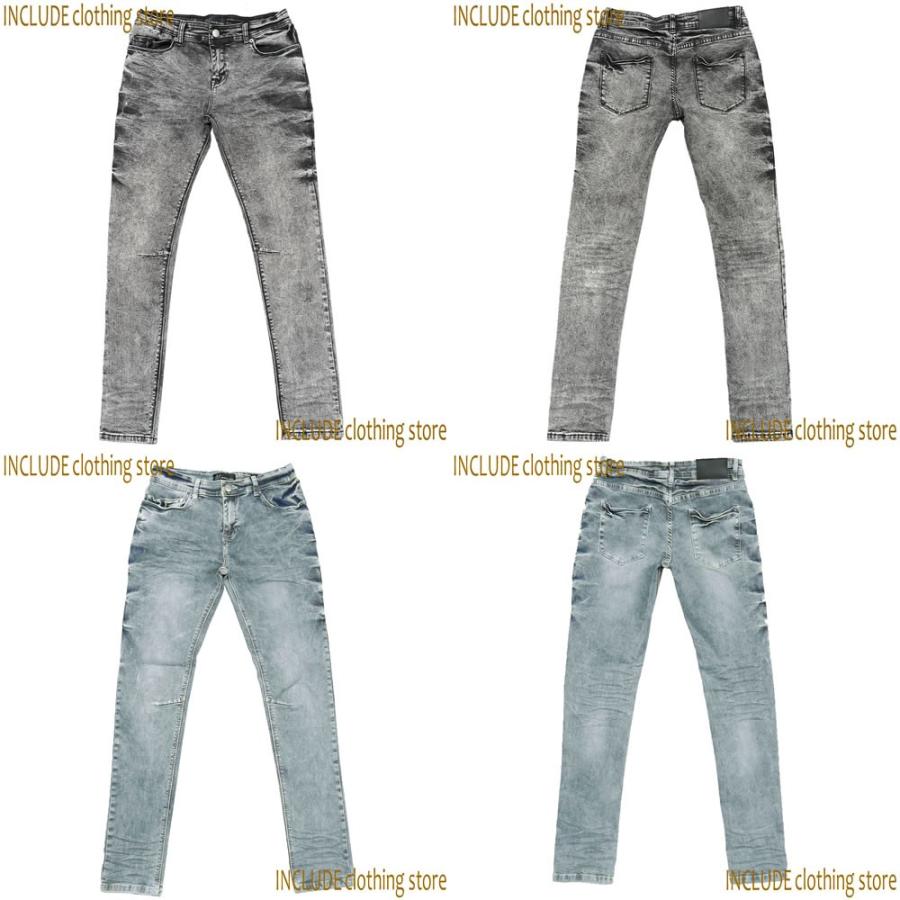 ケミカルデニム ヴィンテージ ５ポケット ストレッチ スキニー デニムパンツ タイト スキニージーンズ メンズ |  | 03