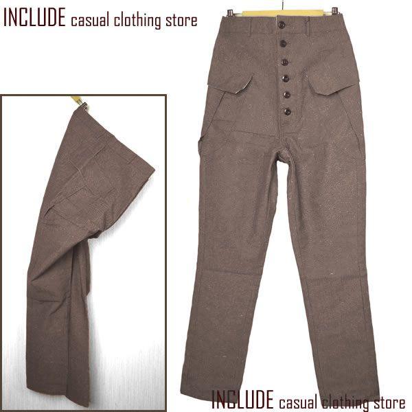 サルエル パンツ メンズ カーゴ 綿麻 コットン リネン ウッドボタン スラックス ボトムス |  | 01