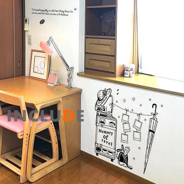 ウォールステッカー 帽子 お出かけ 旅行 写真 憧れ お気に入り 壁シール ウォールシール 北欧 カフェ CAFE リビング |  | 01