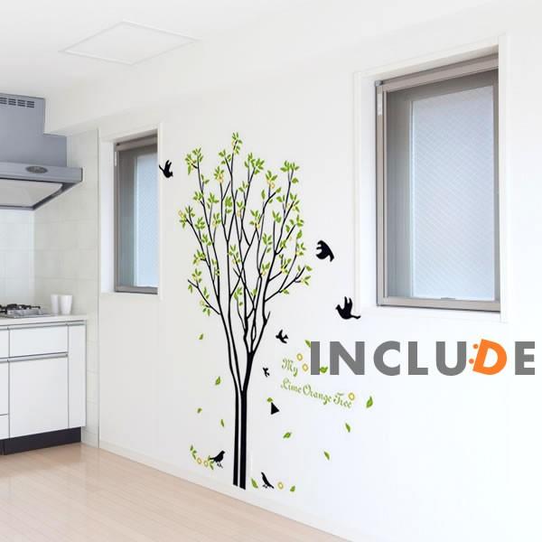 ウォールステッカー 春 木 鳥 リーフ モダン 結婚式 壁シール ウォールシール 北欧 カフェ CAFE リビング |  | 01