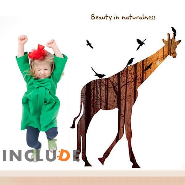 ウォールステッカー キリン ロゴ 夕焼け サンセット 夕日 動物 ウォールアート サプライズ |  | 01