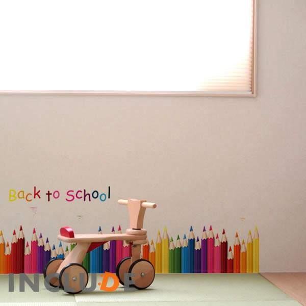 ウォールステッカー エンピツ ペンシル 色鉛筆 カラフル お絵かき 美術 文房具 彩り 塗り絵 スケッチ アート鉛筆 |  | 01