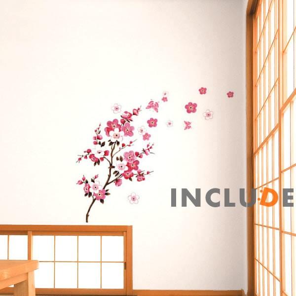 ウォールステッカー 花 赤い実 桜 桜花 梅 梅香 春 小薔薇 フラワー 綺麗 花びら 男子より花 |  | 01