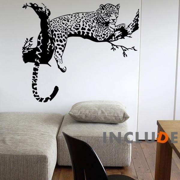 ウォールステッカー 豹 ヒョウ ジャガー チーター 肉食 木の上で休憩 おなかいっぱい サバンナ 熱帯雨林 五大猟獣 Atm Includeysp 通販 Yahoo ショッピング