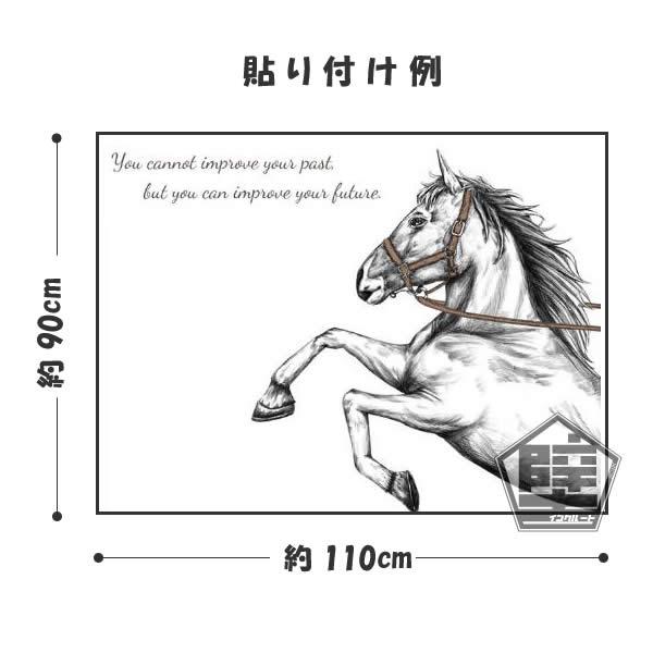 壁ステッカー 馬 クールベット 立ち馬 ホース 優雅 優駿立ち上がった馬 巨体を誇る 赤兎馬 松風 黒王 サラブレッド アラブ |  | 03