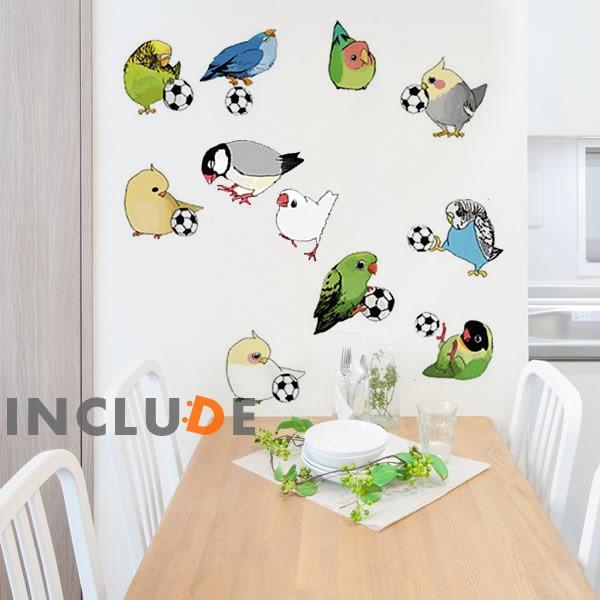 ウォールステッカー コンパニオンバード 南国の鳥 オウム 癒し ヒール 鳥とのふれあい サッカー 占いインコ ヨウム | 