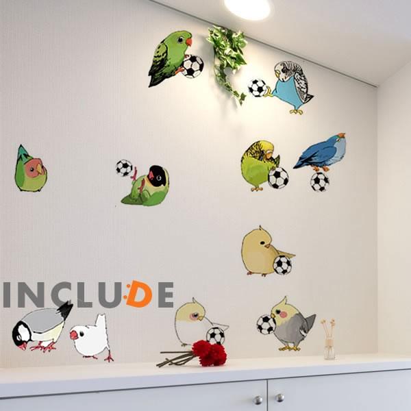ウォールステッカー コンパニオンバード 南国の鳥 オウム 癒し ヒール 鳥とのふれあい サッカー 占いインコ ヨウム |  | 01