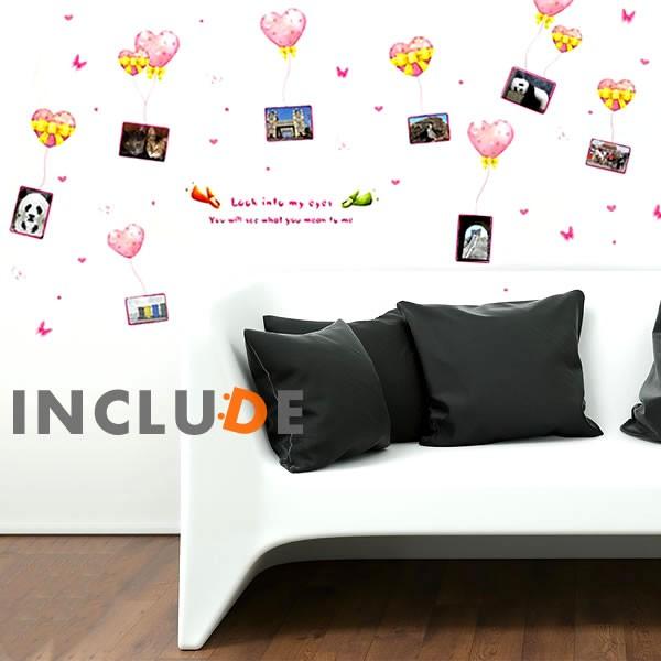 ウォールステッカー 写真を飾る ハート 写真飾り 写真を飾ろう 壁に写真 写真入れ バルーン 花キューピット |  | 01