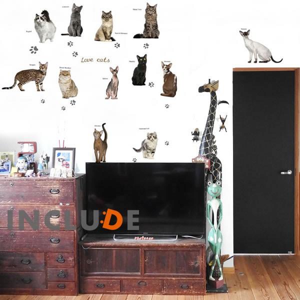 ウォールステッカー ねこ 猫 にゃん リアル 写真 ブランド猫 血統 一流 キャット 子猫 かわいい 肉球 にくきゅう キュート |  | 01