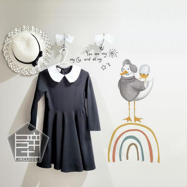 壁ステッカー ウォールステッカー かもめさん 卵 エッグ ユリカモメ ウミネコ gull 白いカモメ 虹 レインボー かもめのジョナサン | 