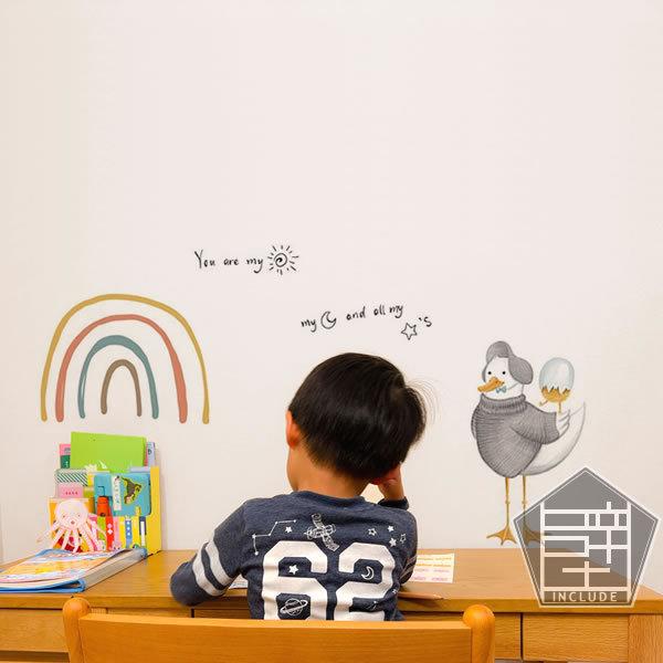 壁ステッカー ウォールステッカー かもめさん 卵 エッグ ユリカモメ ウミネコ gull 白いカモメ 虹 レインボー かもめのジョナサン |  | 01