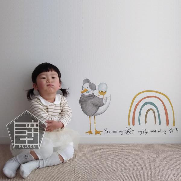 壁ステッカー ウォールステッカー かもめさん 卵 エッグ ユリカモメ ウミネコ gull 白いカモメ 虹 レインボー かもめのジョナサン |  | 02