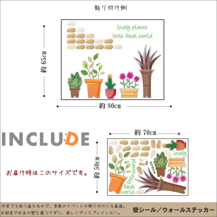 ウォールステッカー サボテン 多肉植物 SABOTEN プランツ 花壇 花瓶 南米 大陸 ペルー チリ アルゼンチン メキシコ |  | 02