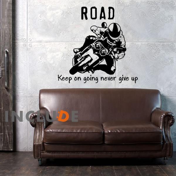 ウォールステッカー ROAD バイカー オートバイレーサー スーパーバイク ロードレース 鈴鹿 JSB1000 ST600 アク | 