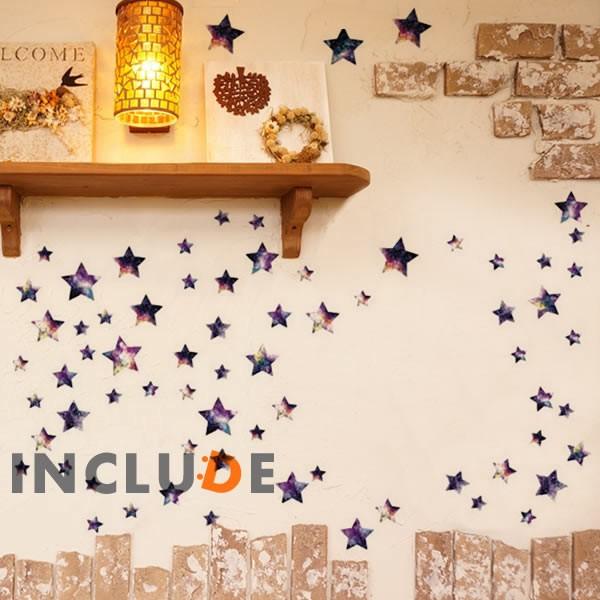 ウォールステッカー 星 星屑 星がいっぱい 自由なレイアウト 星でアート スター 大きさいろいろ 家族 写真 かわいい飾り Atm Includeysp 通販 Yahoo ショッピング