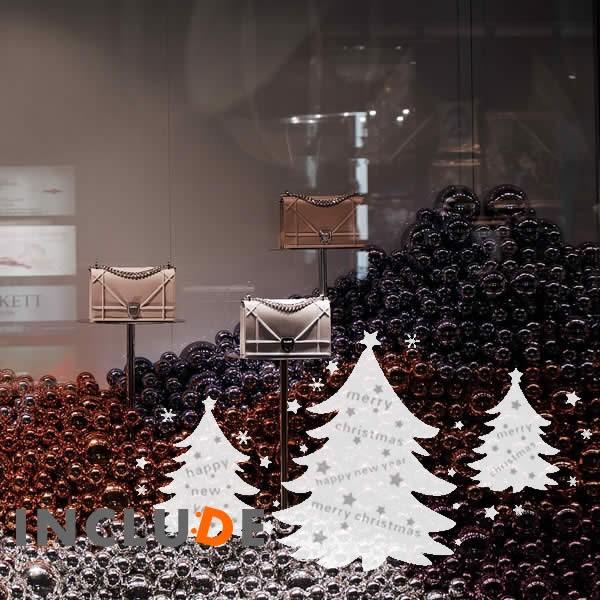 ガラスフィルム ウィンドウフィルム クリスマス Xmas クリスマスツリー 聖樹 知恵の樹 クリスマスキャロル もみの木 バルサ | 