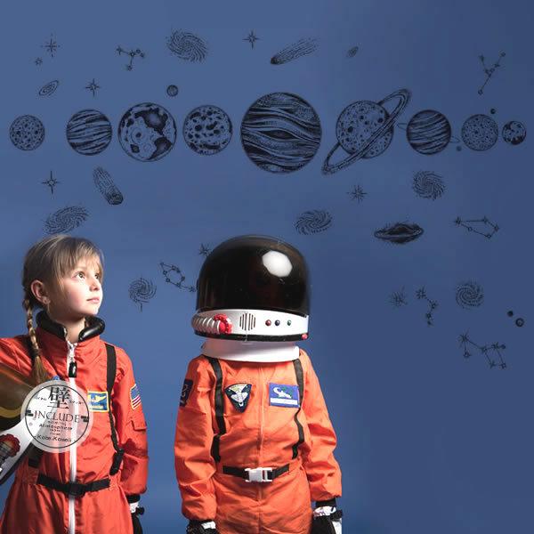 壁ステッカー ウォールステッカー 銀河系 太陽系 宇宙旅行 惑星 彗星 星座 水星 金星 地球 火星 木星 土星 天王星 海王星 |  | 01