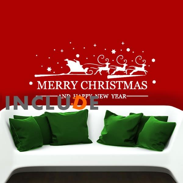 ガラスフィルム ウィンドウフィルム クリスマス オーナメント スノーホワイト スノー サンタクロース santa ソリ トナカイ | 