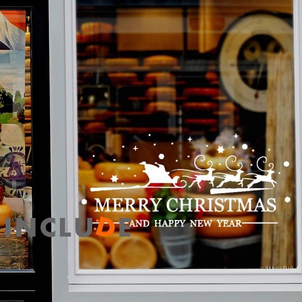 ガラスフィルム ウィンドウフィルム クリスマス オーナメント スノーホワイト スノー サンタクロース santa ソリ トナカイ |  | 01
