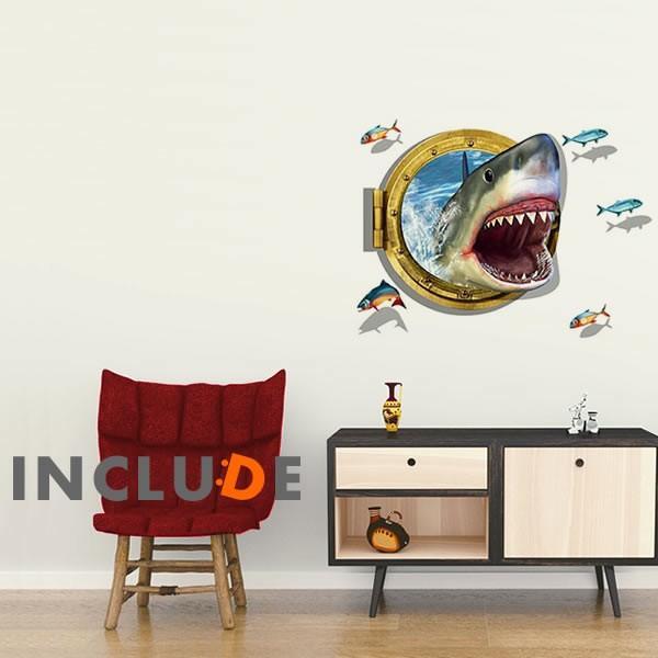 ウォールシール サメ 鮫 シャーク ジョーズ 海の王者 強い 衝撃 インパクト サメこわっ 白い死神 暴れすぎ |  | 01