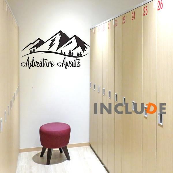 ウォールステッカー ロゴ イラスト マウンテン トレイル 登山 クライミング エクスプローラー 山岳 山と道 トレラン 山小屋 アドベンチャー Atm180410 Includeysp 通販 Yahoo ショッピング