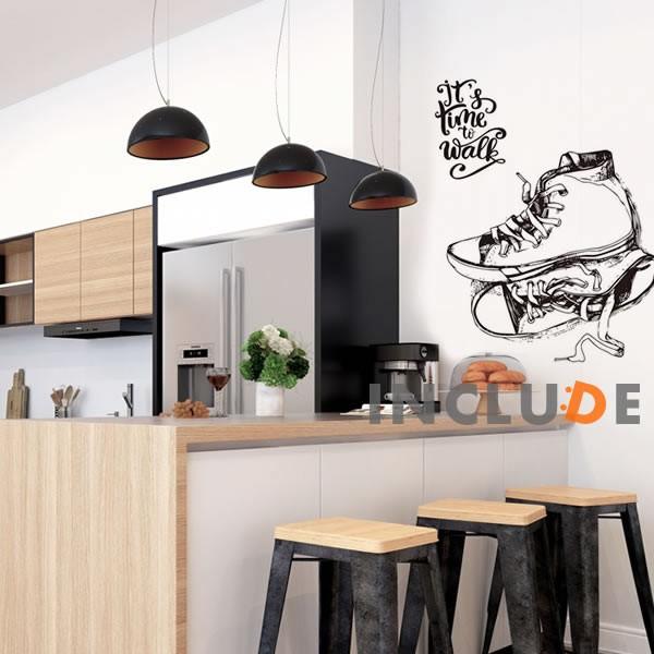 ウォールステッカー スニーカー キャンバス オールスター ハイカット コンバース 手書き デッサン バスケットボールシューズ バ |  | 01