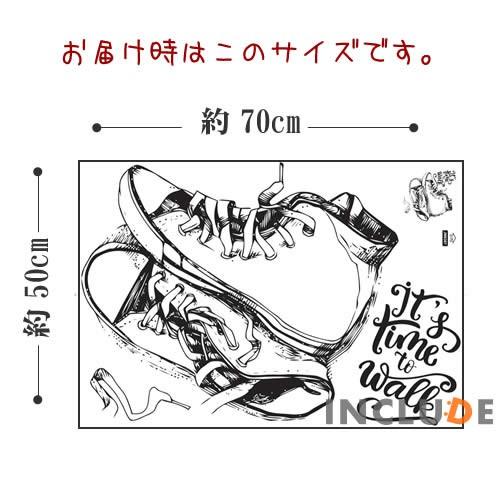 ウォールステッカー スニーカー キャンバス オールスター ハイカット コンバース 手書き デッサン バスケットボールシューズ バ |  | 03