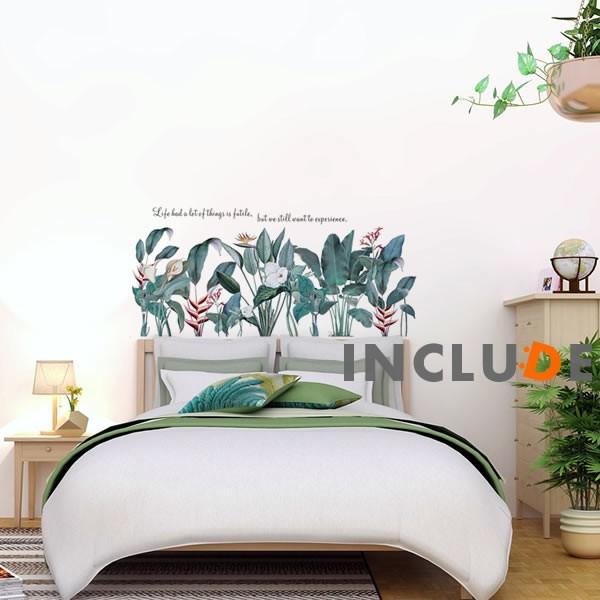 ウォールステッカー 観葉植物 美しい世界 ボタニカル リーフ モンステラ 南国 エンセーテ バショウ グリーン カラーリーフ ト |  | 01