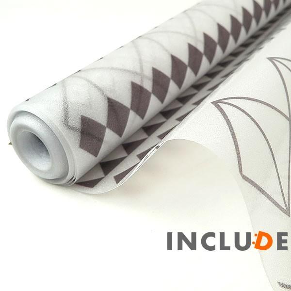 ウインドウフィルム [60cm×100cm〜] 幾何学 ピタゴラス モダン インパクト デザイン 窓フィルム 目隠しシート シン |  | 05