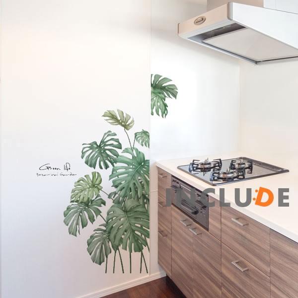 ウォールステッカー トロピカルプランツ リーフ モンステラ エンセーテ バショウ アジアン 観葉植物 ボタニカル 南国 グリーン |  | 02