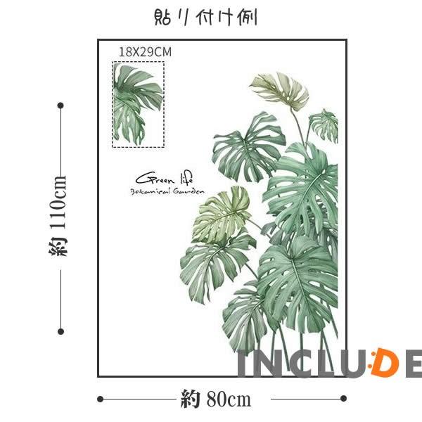 ウォールステッカー トロピカルプランツ リーフ モンステラ エンセーテ バショウ アジアン 観葉植物 ボタニカル 南国 グリーン |  | 03
