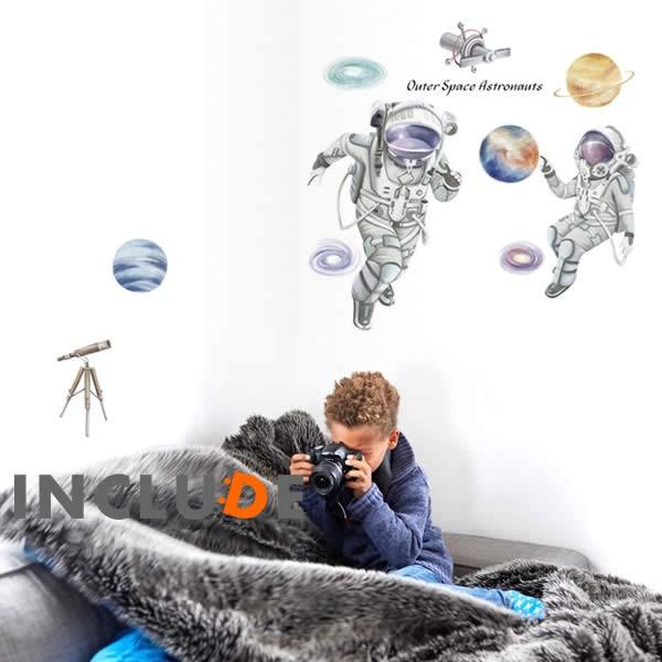 ウォールステッカー 宇宙飛行士 astronaut コスモノート JAXA ソユーズ 無重力 無重量 楽しい 飛べる 浮きすぎ |  | 01