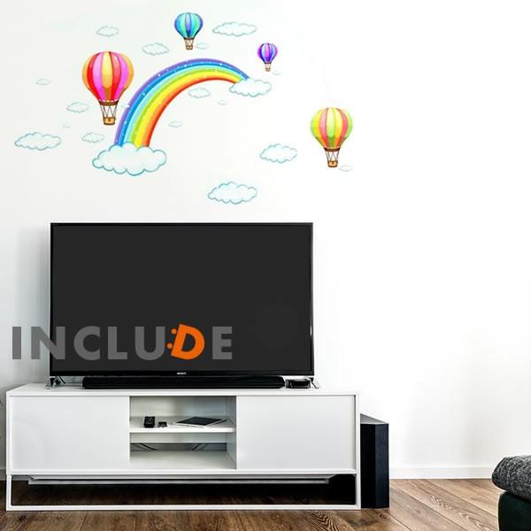 ウォールステッカー キッズ 子供 虹 レインボー 七色の橋 気球 飛行船 バルーンツアー 気球ツアー 上昇 降下 素晴らしい 遊 |  | 02