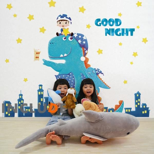 ウォールステッカー キッズ きょうりゅう 恐竜 怪獣 ネムネム おやすみ アニメ 漫画 やさしい キュート 楽しい夢 アニマルキ |  | 01