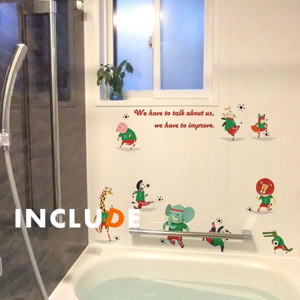 ウォールステッカー キッズ サッカー 4種 アニマルサッカー 動物 ライオン ブタ しまうま ヤギ ゾウ キリン キツネ パンダ |  | 02