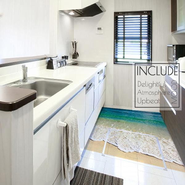 ウォールステッカー 海岸 砂浜 砂の海岸 ビーチ 綺麗な海 透明度の高い海 波際 水面 波模様 はての浜 ティーヌ浜 レジンで作 | 