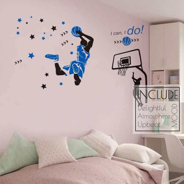 ウォールステッカー ダンク バスケットボール キッズ スポーツ NBA シュートフォーム ジャンプシュート レイバック リーチバ |  | 01