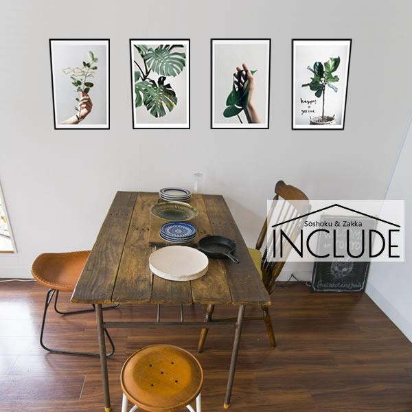 ウォールステッカー だまし額縁 フェイクフレーム リーフ モンステラ だまし窓 偽窓 パネル トロピカルプランツ アジアン カラ | 