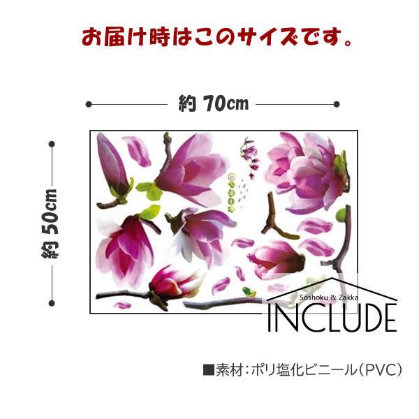 ウォールステッカー モクレン 木蓮 紫色の花 紫木蓮 木蘭 マグノリア コンパスフラワー 明月院 ハスの花 ランの花 木蘭の涙 |  | 03