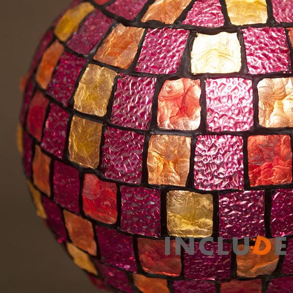 ペンダントランプ 吊照明 吊り下げ ウォールライト ウォールランプ アトリエグラス バルーン カラフル ステンドグラス調 |  | 01