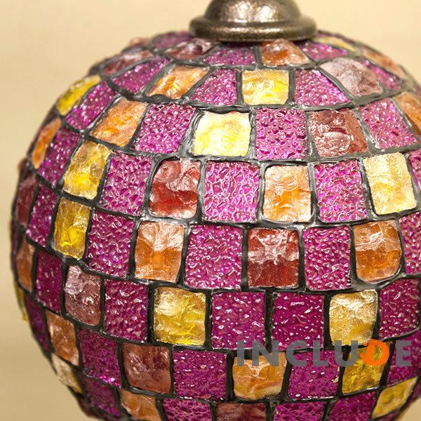 ペンダントランプ 吊照明 吊り下げ ウォールライト ウォールランプ アトリエグラス バルーン カラフル ステンドグラス調 |  | 03