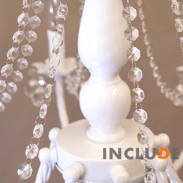 照明 8灯 ウォールライト ウォールランプ ブラケット シャンデリア 真っ白 クリスタルガラス シーリングライト アクリルビーズ インテリア照明 |  | 02