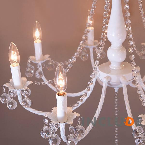 照明 8灯 ウォールライト ウォールランプ ブラケット シャンデリア 真っ白 クリスタルガラス シーリングライト アクリルビーズ インテリア照明 |  | 06