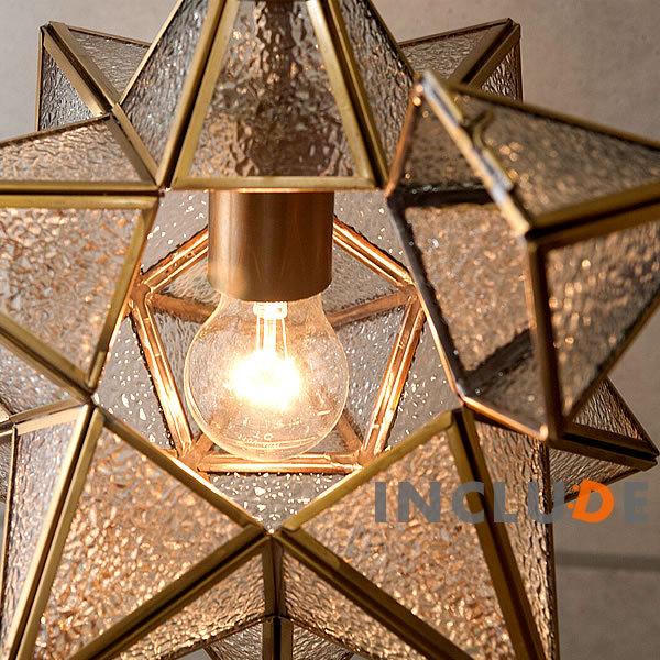星形 スター ペンダントランプ 吊照明 吊り下げ ウォールライトウォールランプ 真鍮 1灯 LED レトロ ヴィンテージ ブラケット |  | 05