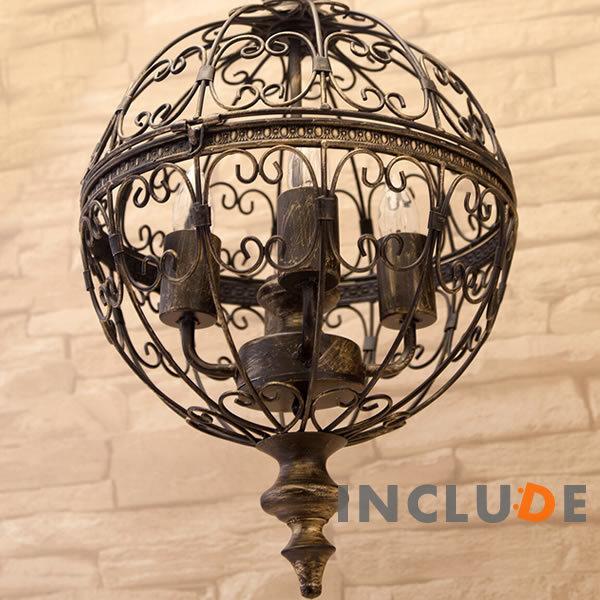 ペンダントランプ 吊照明 吊り下げ ウォールライト ウォールランプ オリエンタル アイアン アンティークブラウン 1灯 LED |  | 03